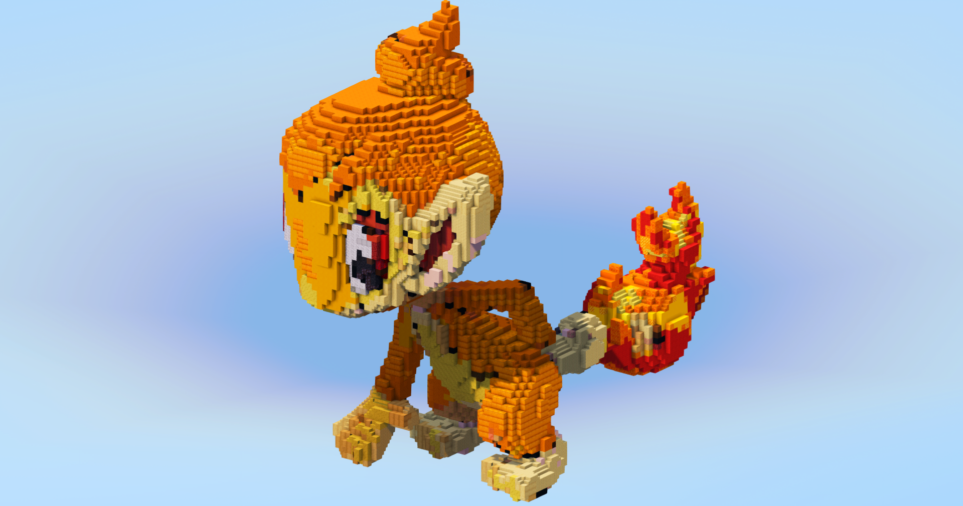 Chimchar — Minecraft Build by LeonisBuilds (2)