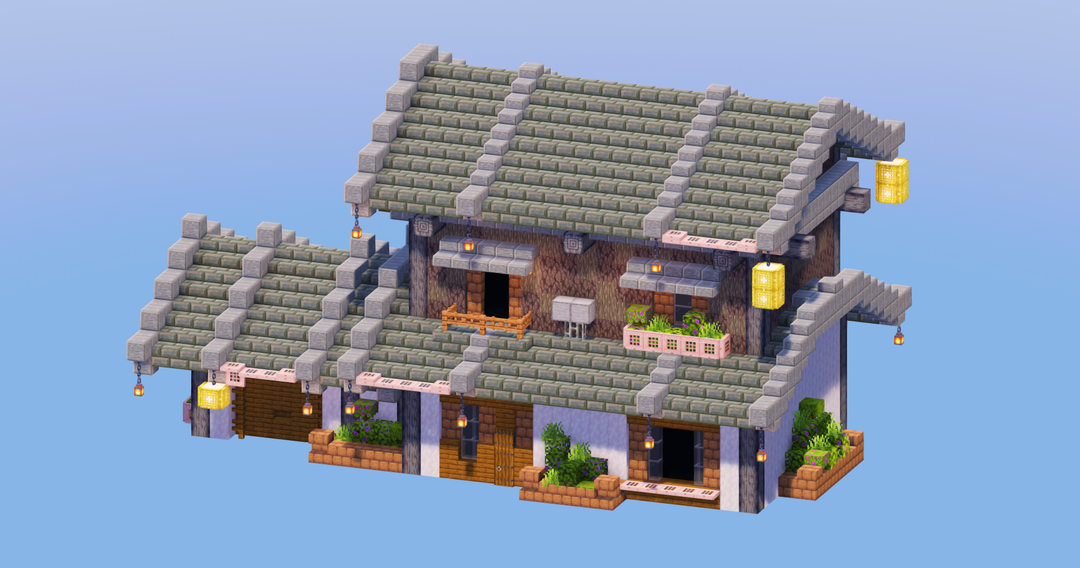 Tuff Japanese House 3 — Minecraft Build by LeonisBuilds