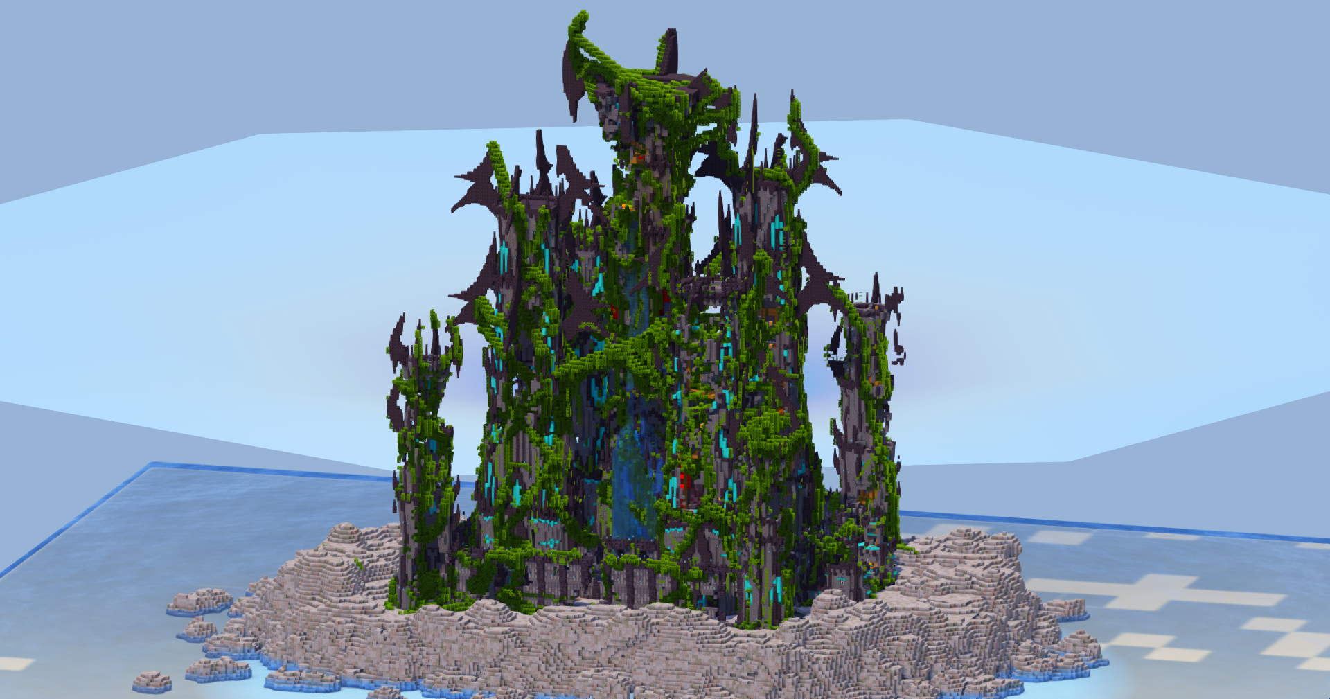 Ruined Overgrown Fantasy Castle 400x400 Blocks Fully Built Map — Minecraft Build by LeonisBuilds (3)