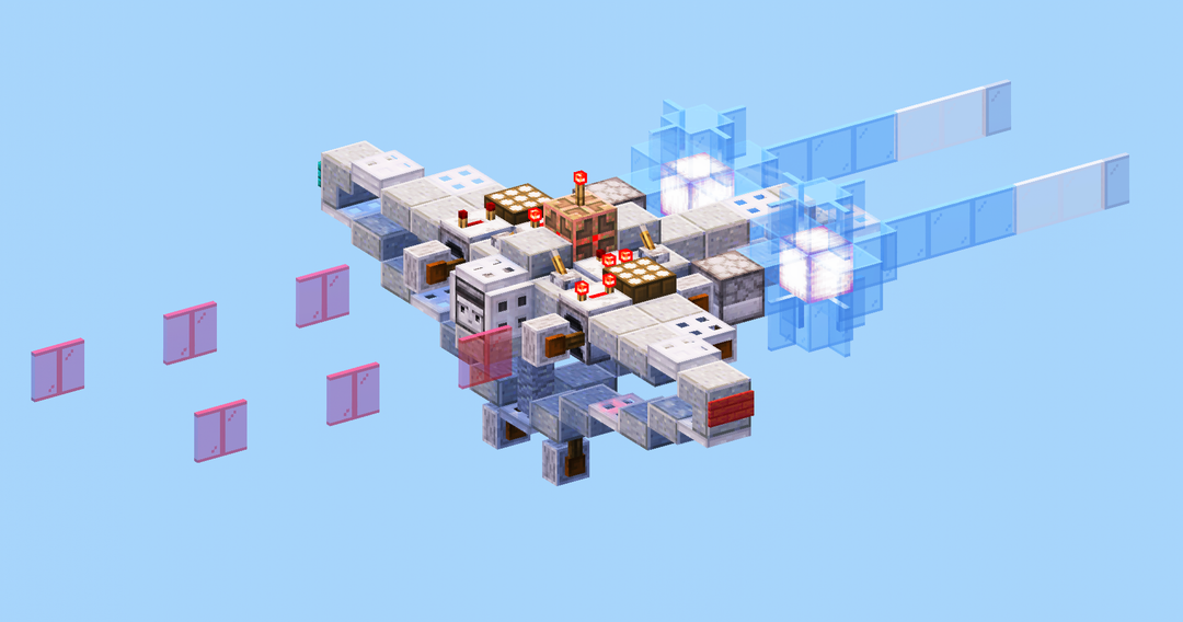 Shooting Spaceship — Minecraft Build by LeonisBuilds
