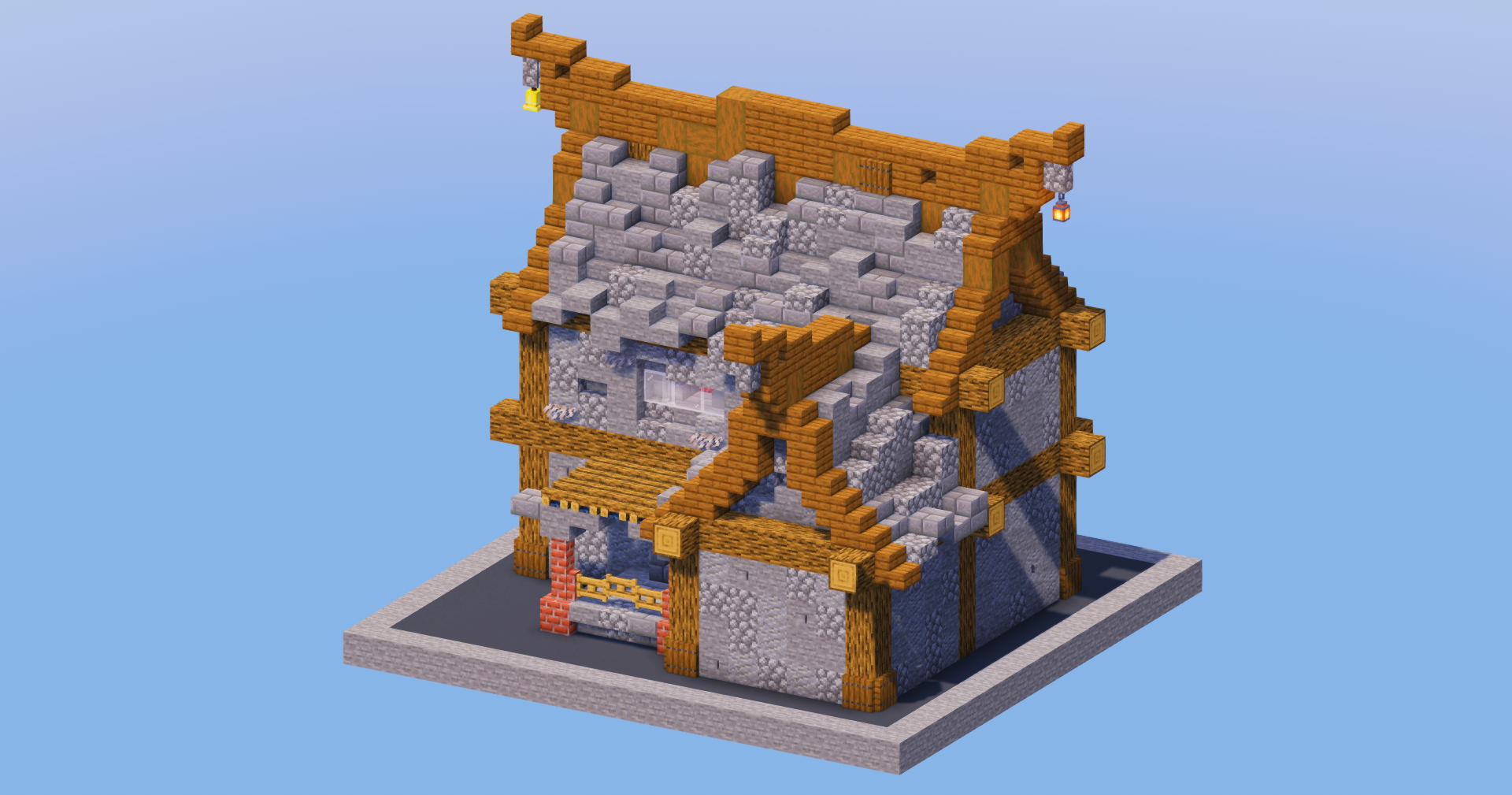 Stone Medieval House 8 — Minecraft Build by LeonisBuilds