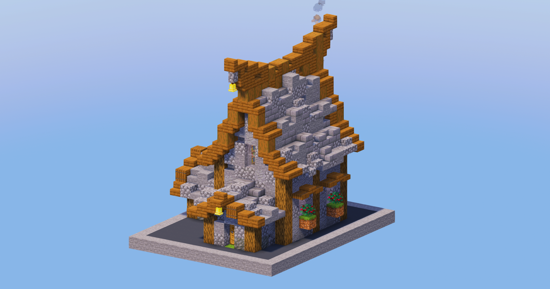 Stone Medieval House 7 — Minecraft Build by LeonisBuilds