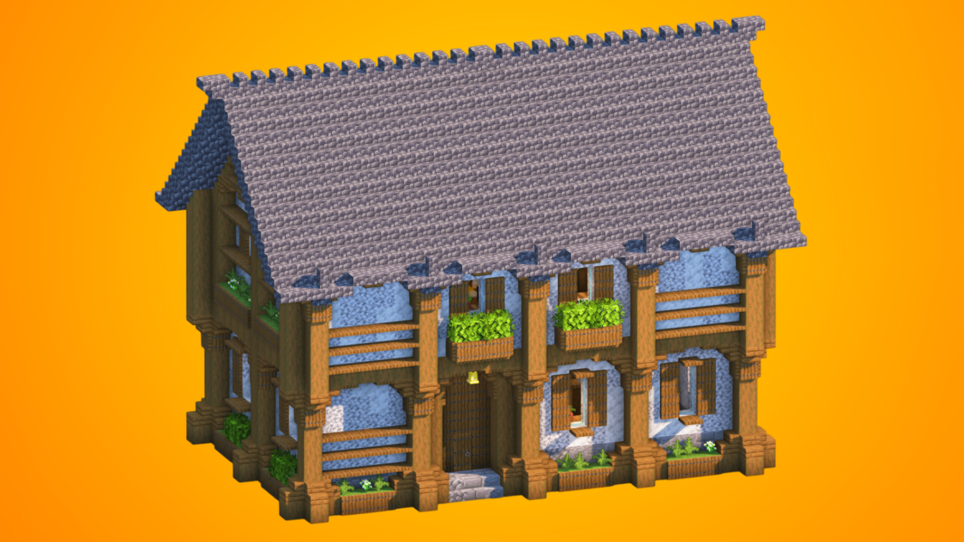 Medieval Longhouse & Tavern | Fully Furnished Interior — Minecraft Build by RaekonBuilds