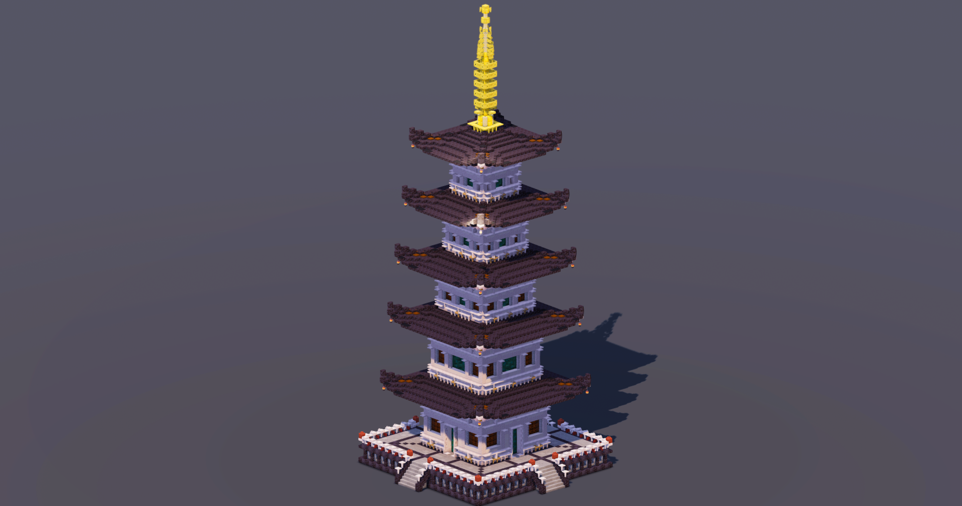 Japanese Pagoda Black — Minecraft Build by MellowHat (2)