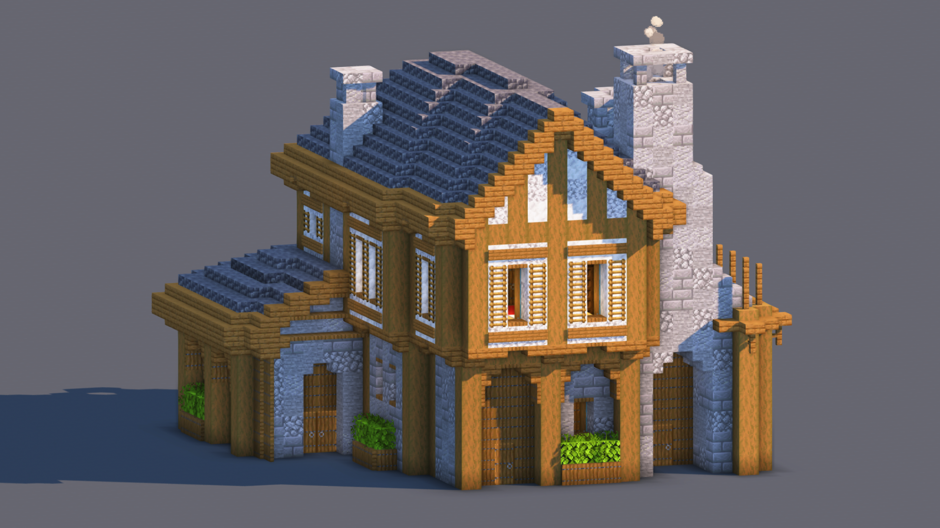 Medieval House – Fully Decorated Interior | Download — Minecraft Build by RaekonBuilds