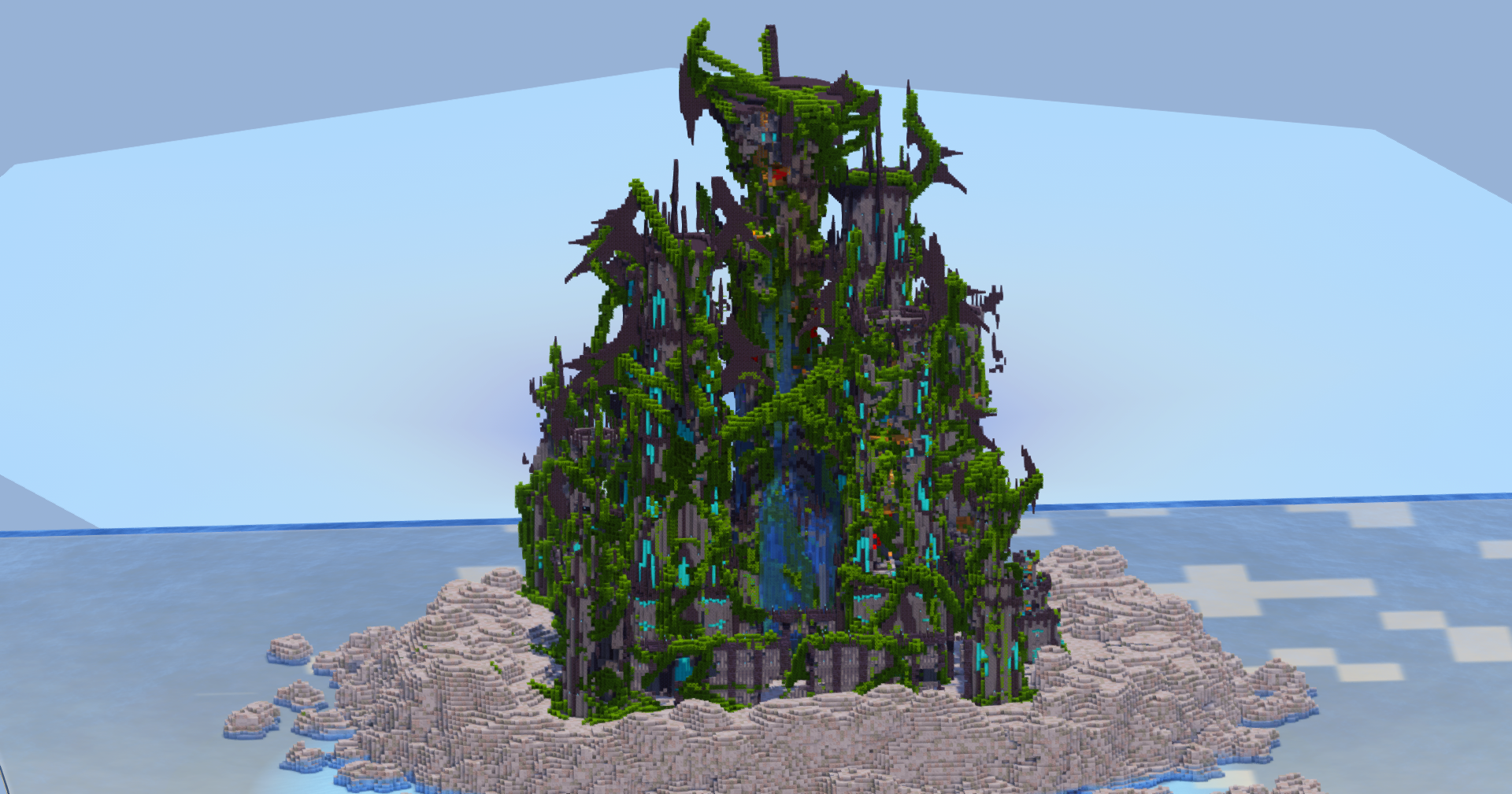Ruined Overgrown Fantasy Castle 400x400 Blocks Fully Built Map — Minecraft Build by LeonisBuilds (4)