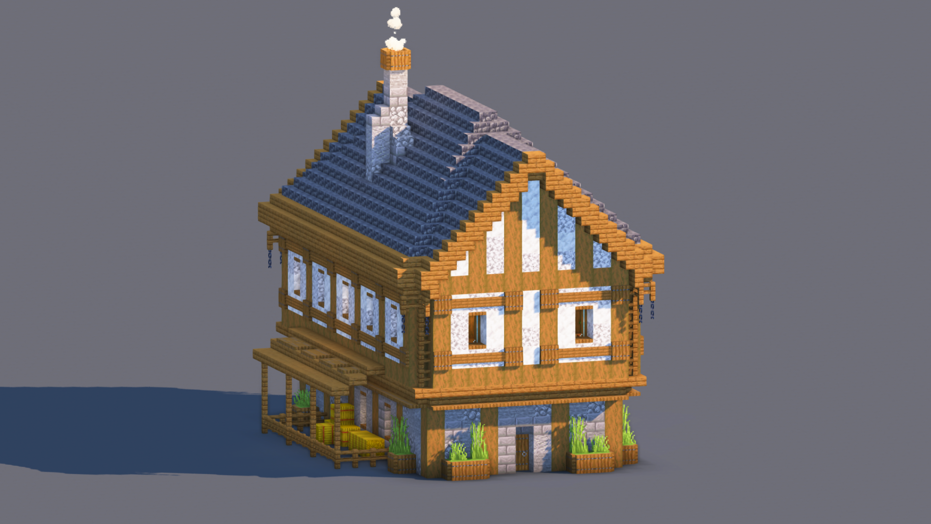 Medieval House – Fully Decorated Interior | Download — Minecraft Build by RaekonBuilds