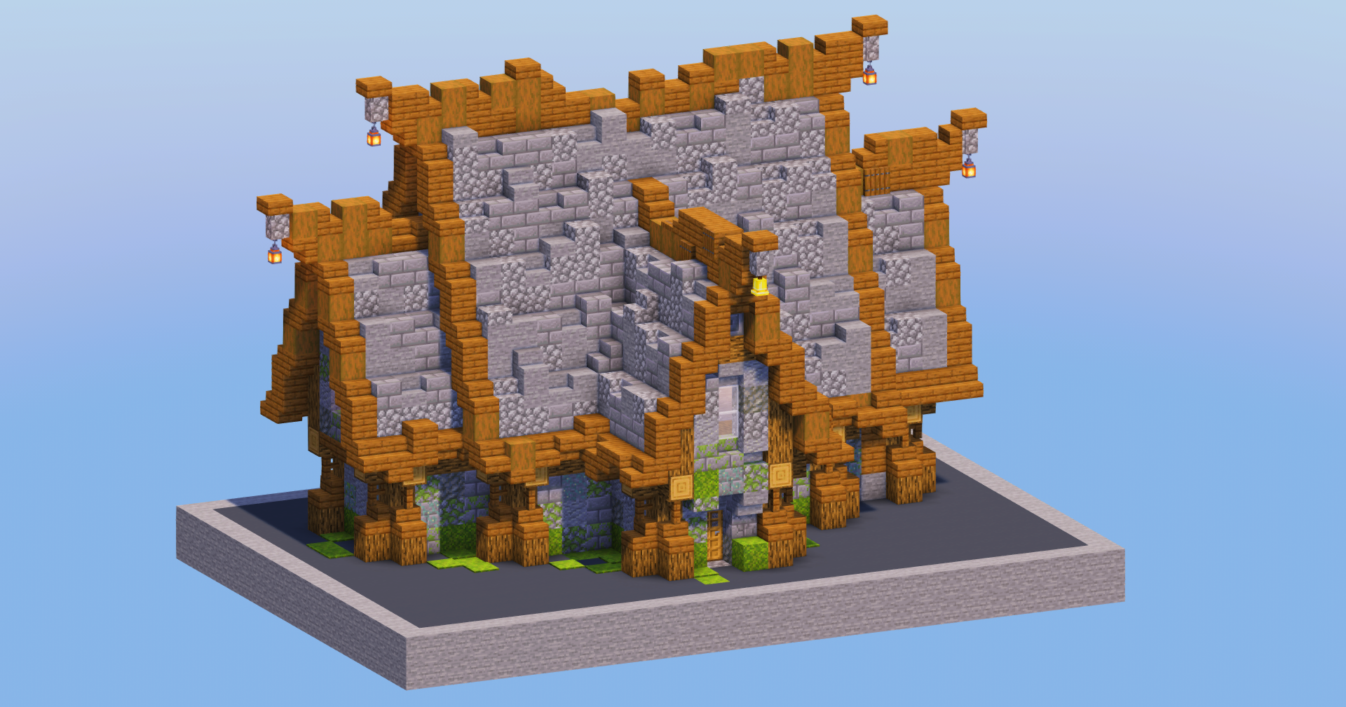 Stone Medieval House 9 — Minecraft Build by LeonisBuilds