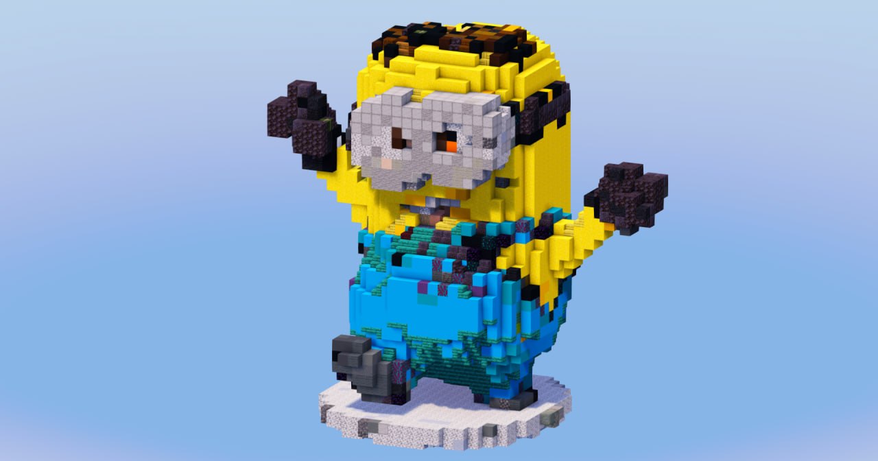Dave from Minions — Minecraft Build by LeonisBuilds (2)
