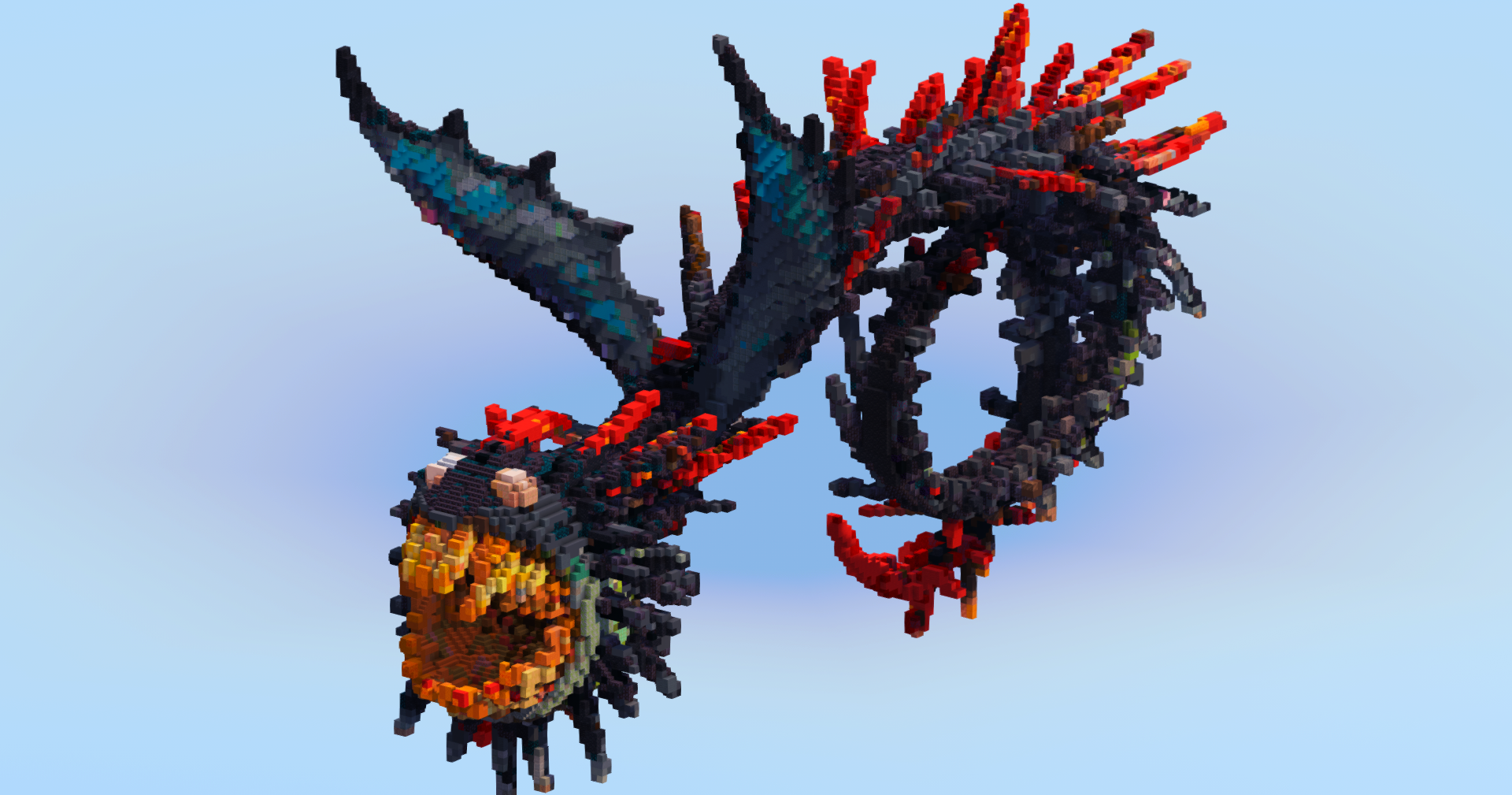 Whispering Death Dragon — Minecraft Build by LeonisBuilds (2)