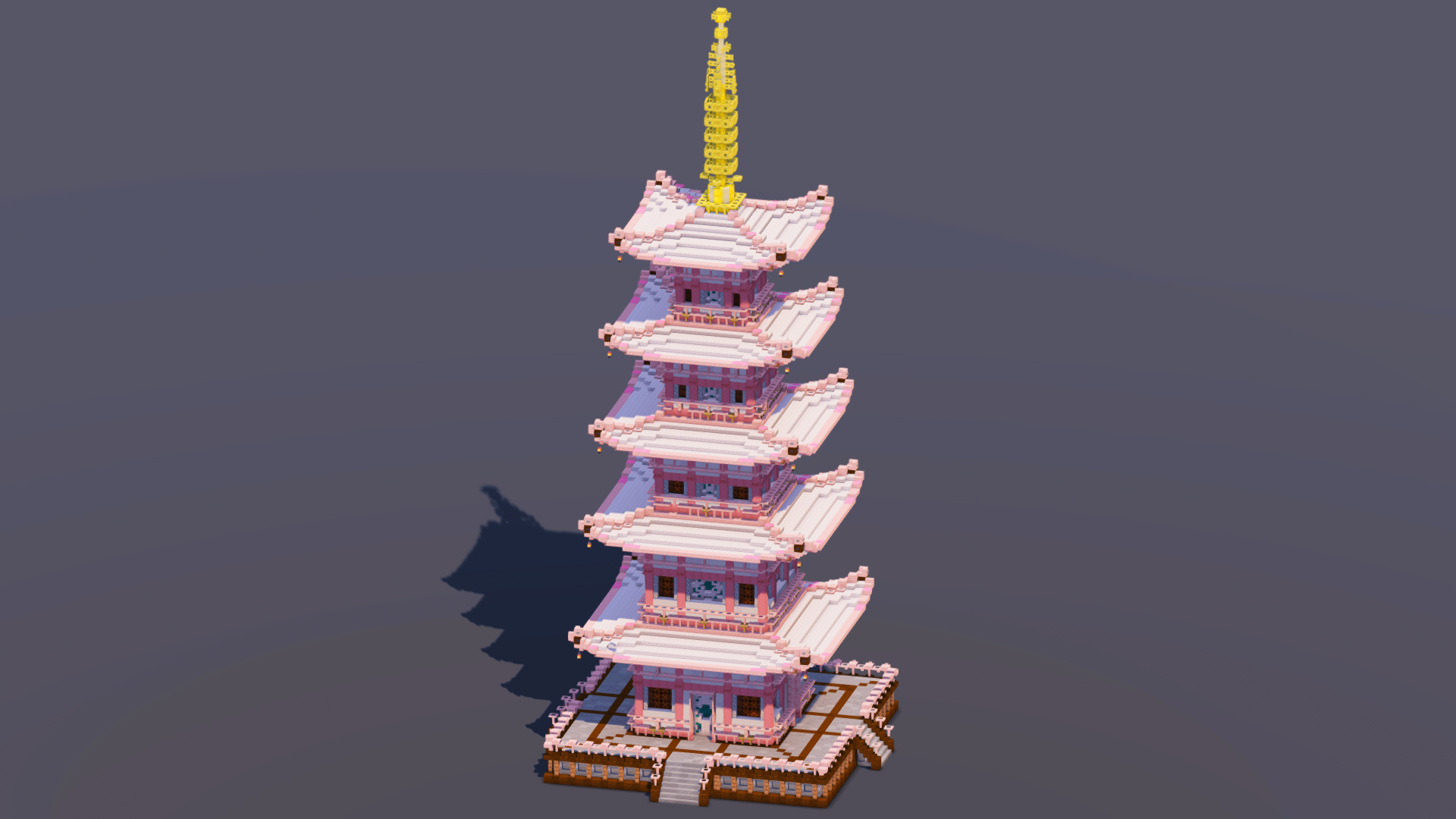 White Japanese Pagoda — Minecraft Build by MellowHat (2)
