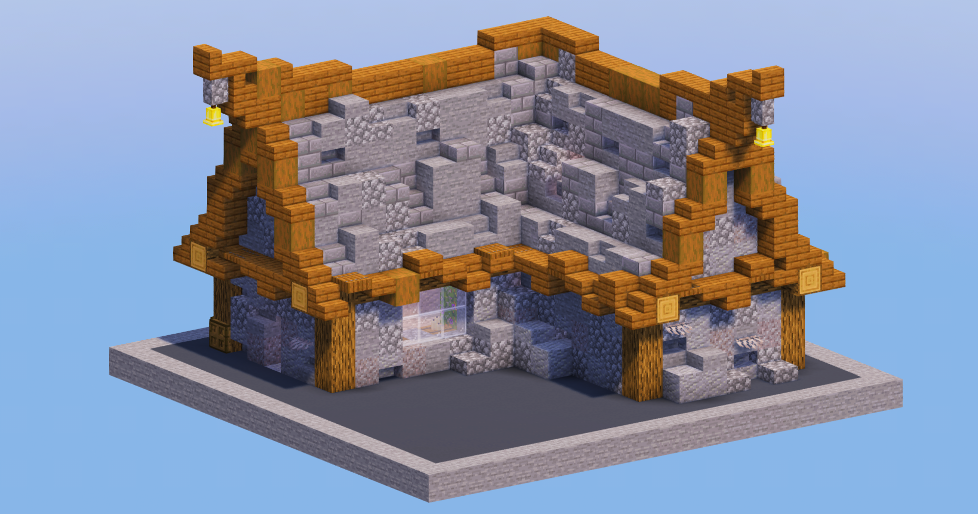 Stone Medieval House 11 — Minecraft Build by LeonisBuilds (2)