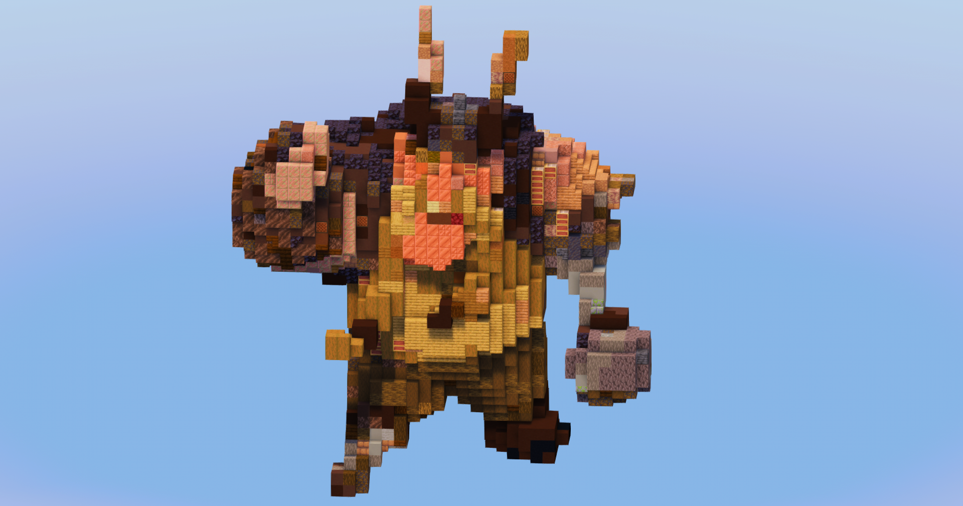 Gobber the Belch from How To Train Your Dragon — Minecraft Build by LeonisBuilds
