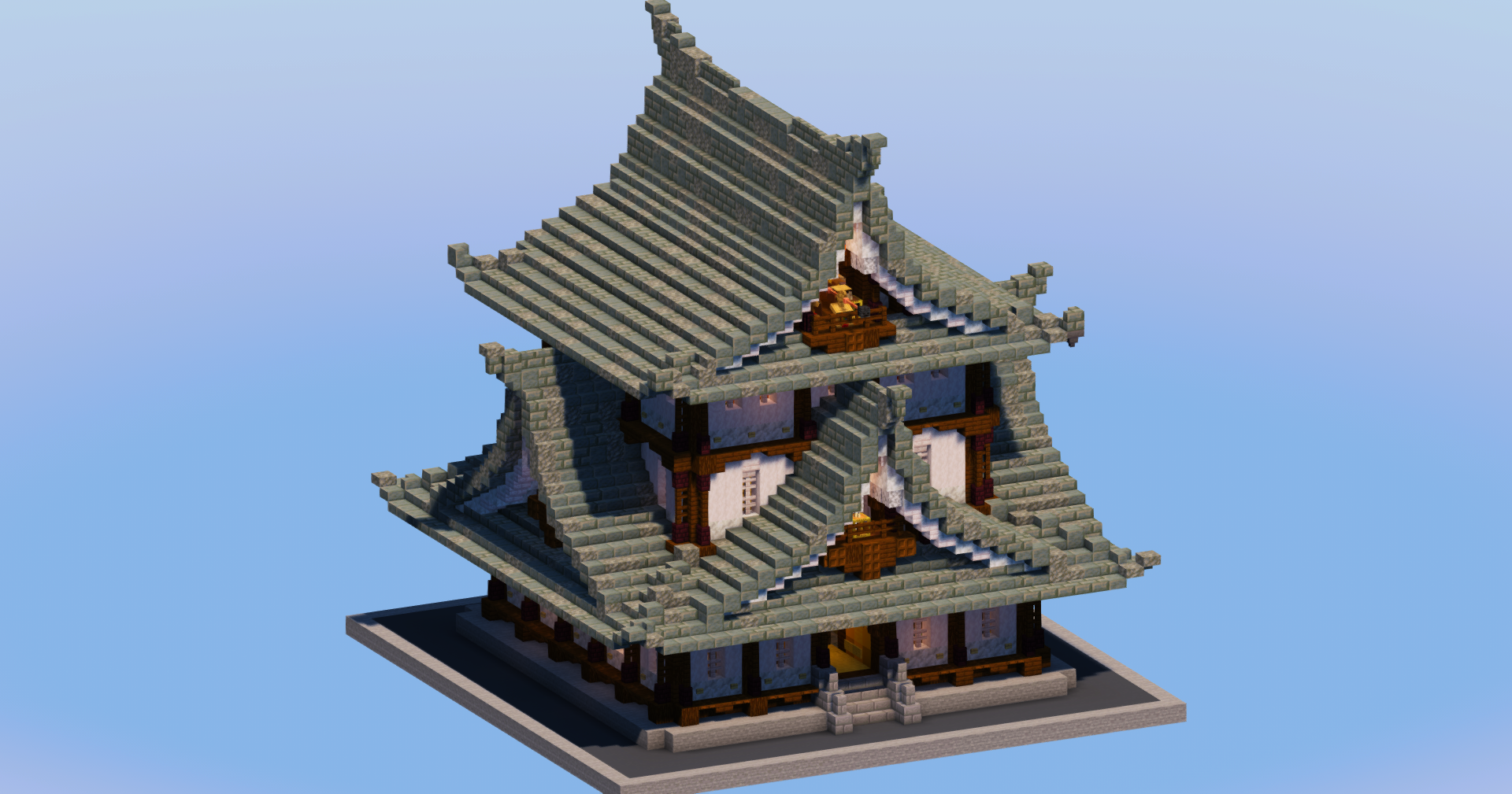 Japanese Temple Tuff Bricks