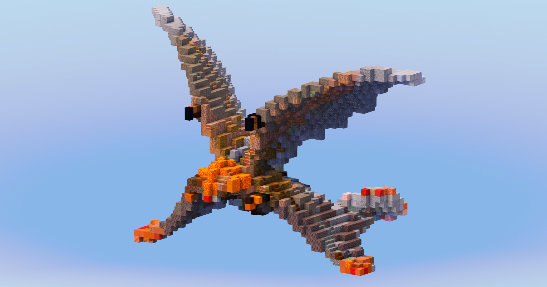 Cloudjumper - Stormcutter Dragon from How To Train Your Dragon — Minecraft Build by LeonisBuilds (2)