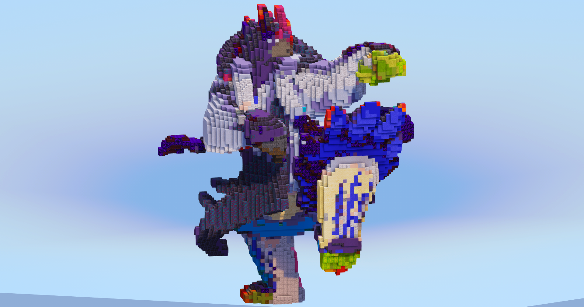 Urshifu Rapid Strike Gigantamax — Minecraft Build by LeonisBuilds