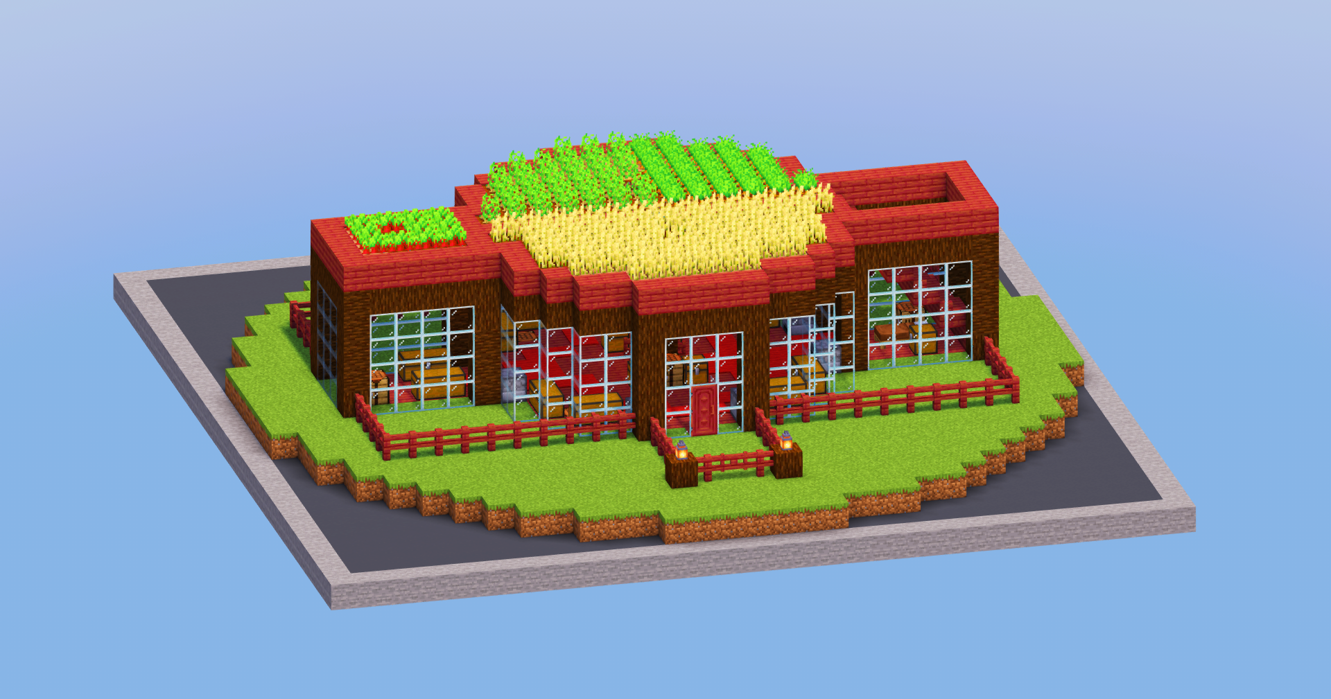 Mangrove Red Starter Base with Farm — Minecraft Build by LeonisBuilds