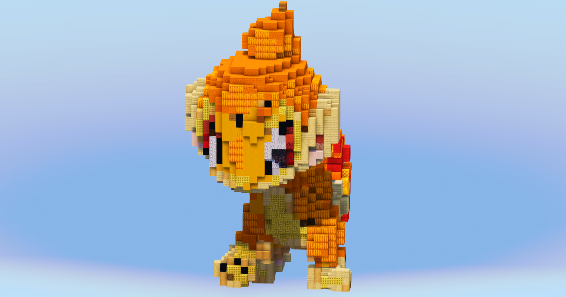 Chimchar from Pokemon — Minecraft Build by LeonisBuilds (2)