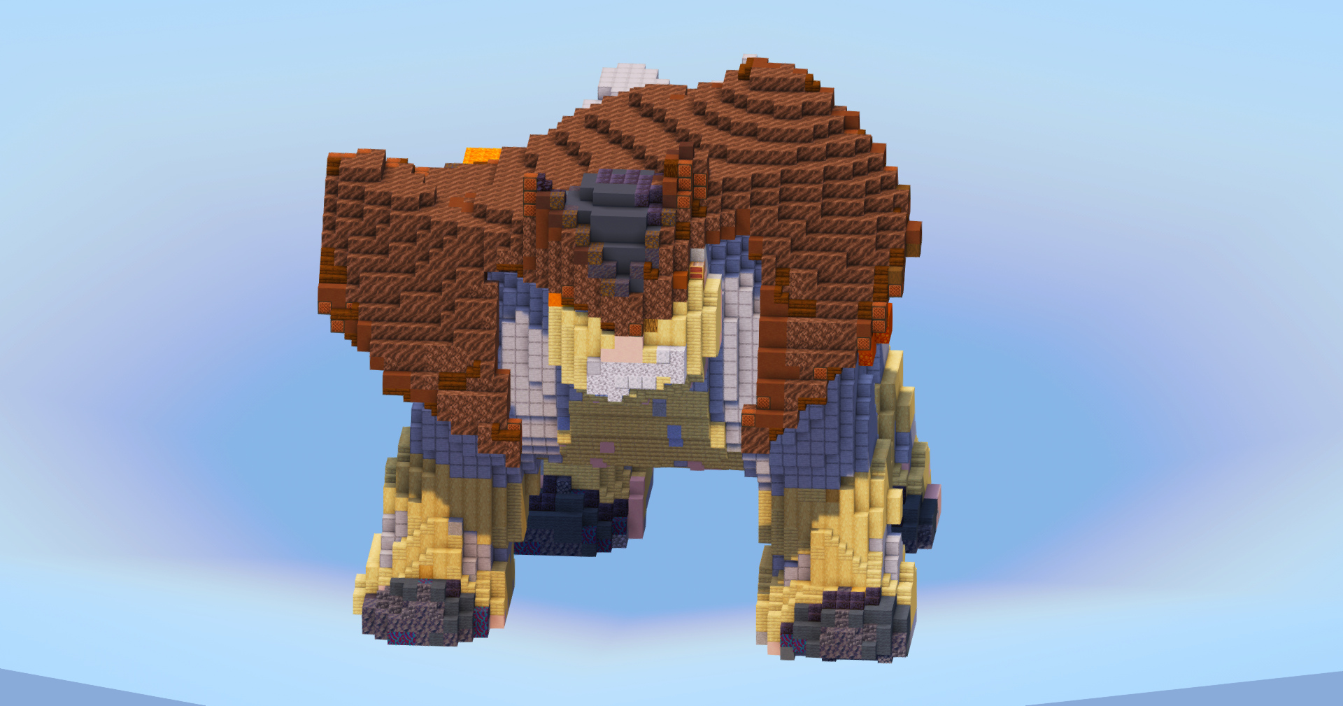 Terrakion from Pokemon — Minecraft Build by LeonisBuilds