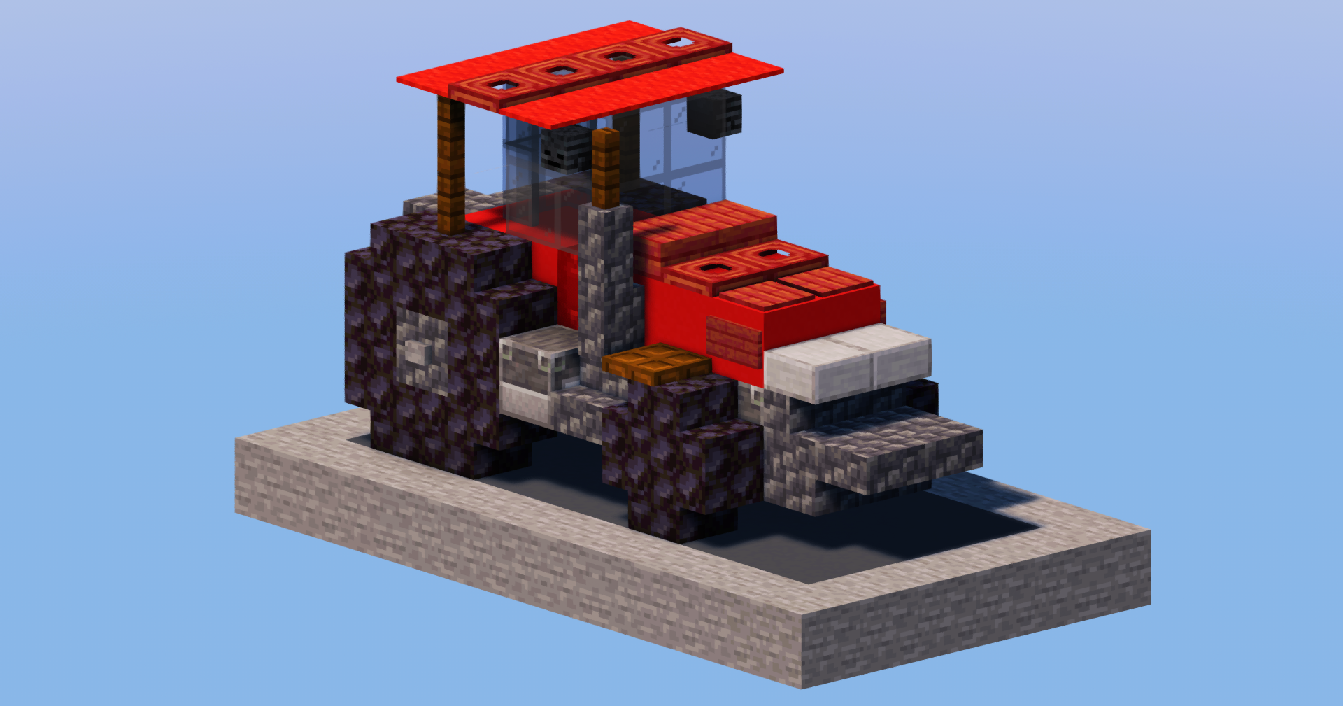 Red Tractor — Minecraft Build by LeonisBuilds (2)