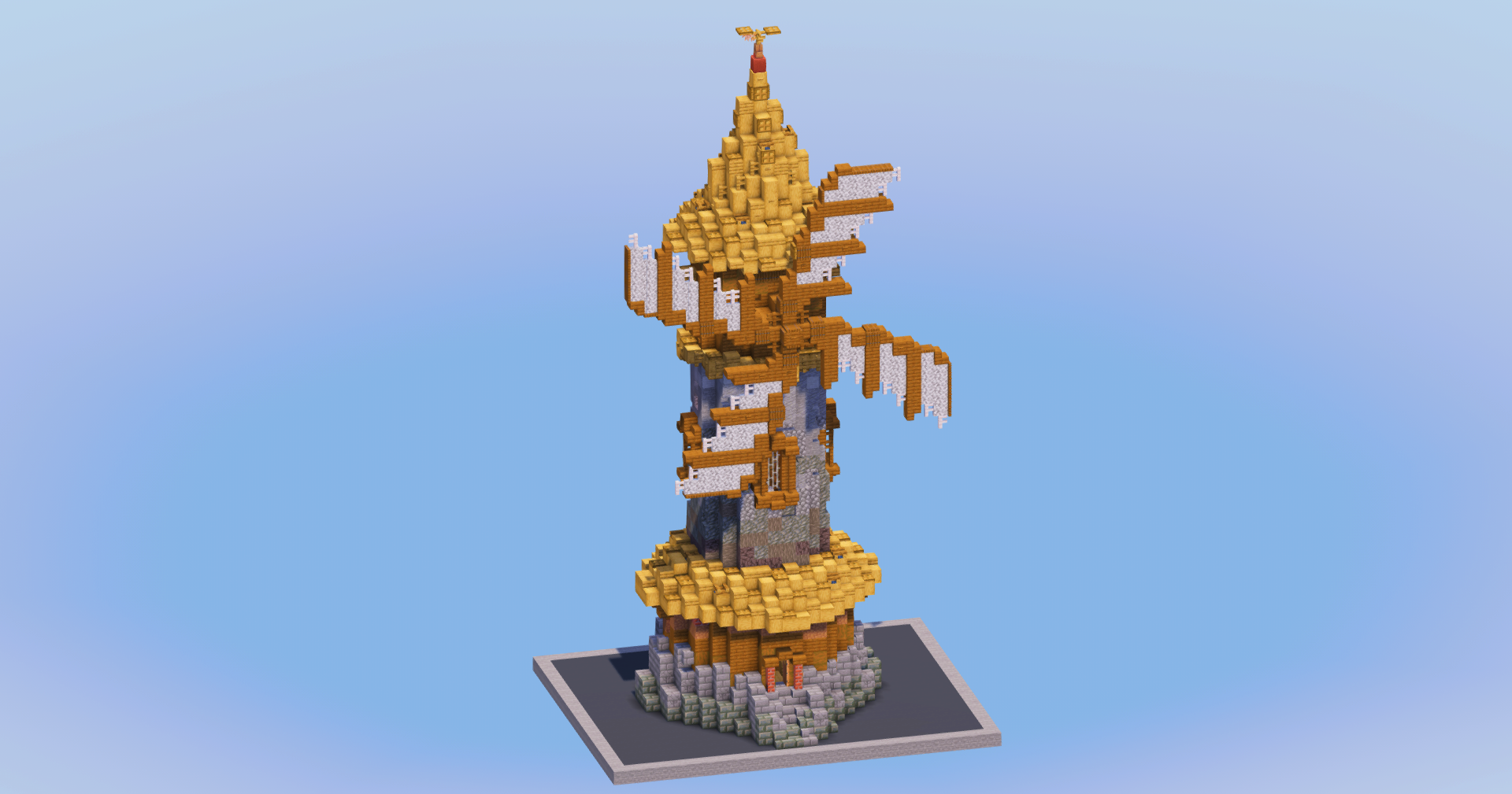 Oak Medieval Windmill — Minecraft Build by LeonisBuilds (2)