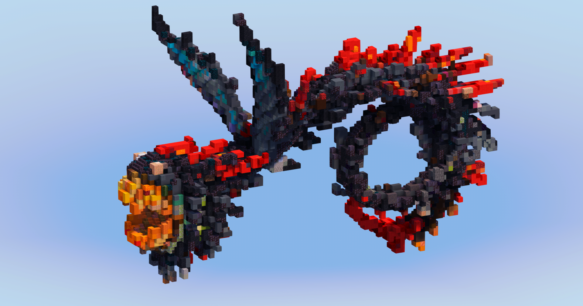 Whispering Death Dragon from How To Train Your Dragon — Minecraft Build by LeonisBuilds (2)