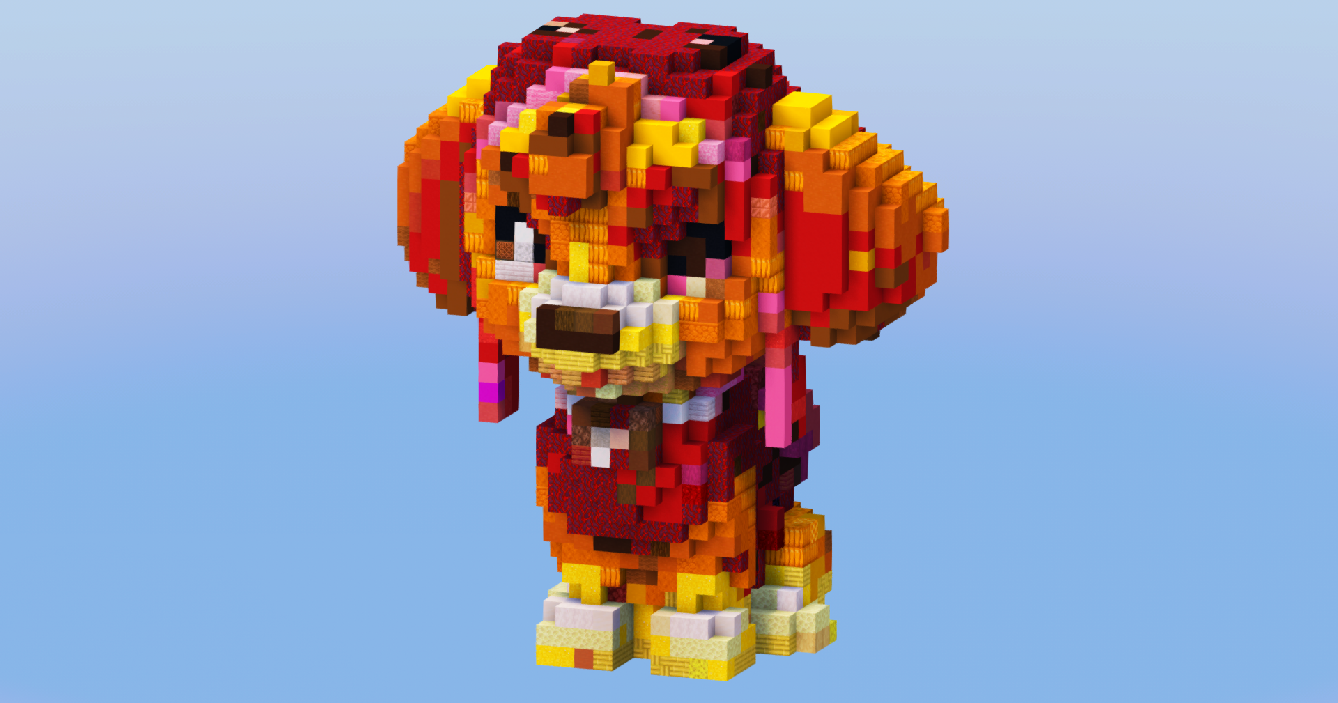 Skye from Paw Patrol — Minecraft Build by LeonisBuilds (2)