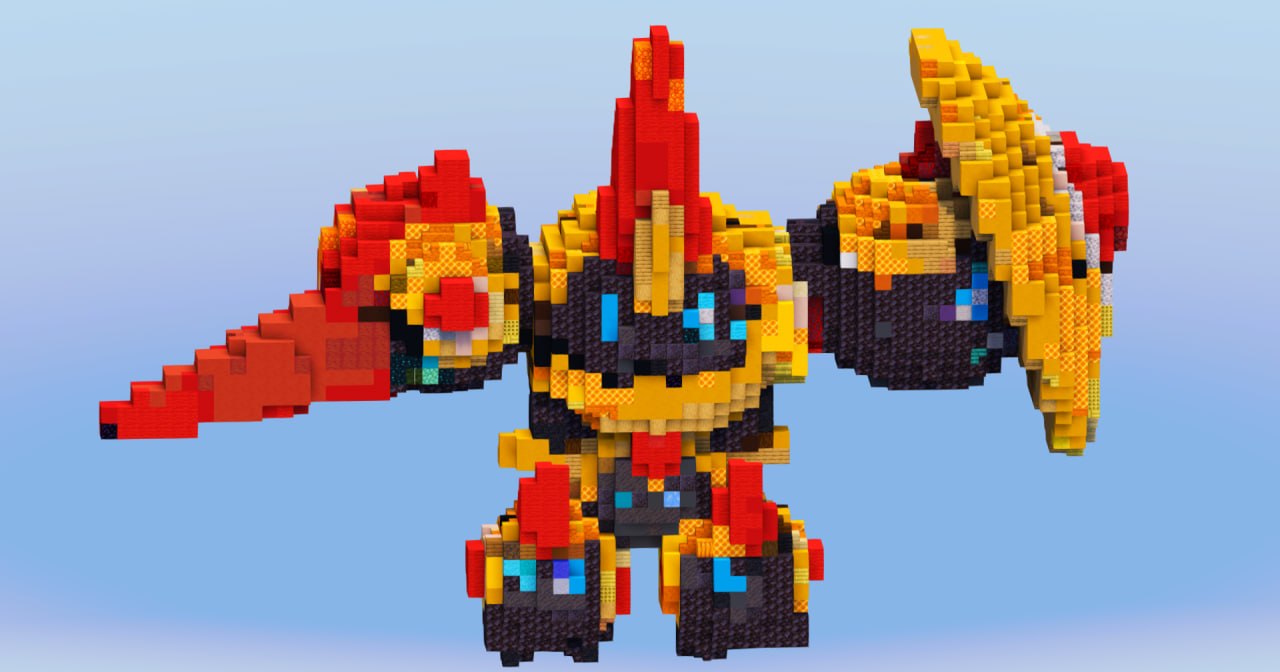 Mega Falinks from Pokemon — Minecraft Build by LeonisBuilds