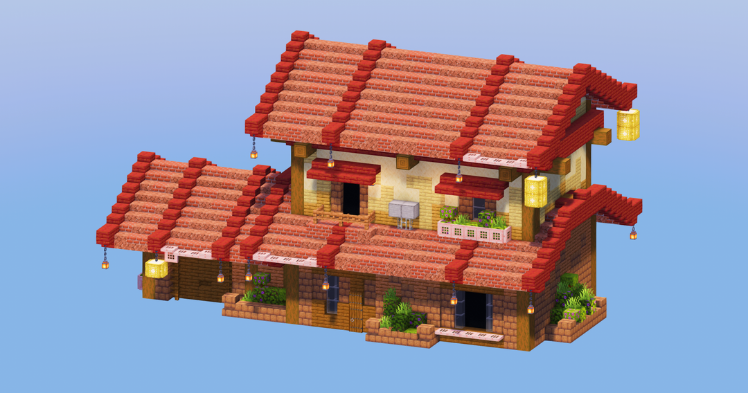 Red Japanese House 3 — Minecraft Build by LeonisBuilds