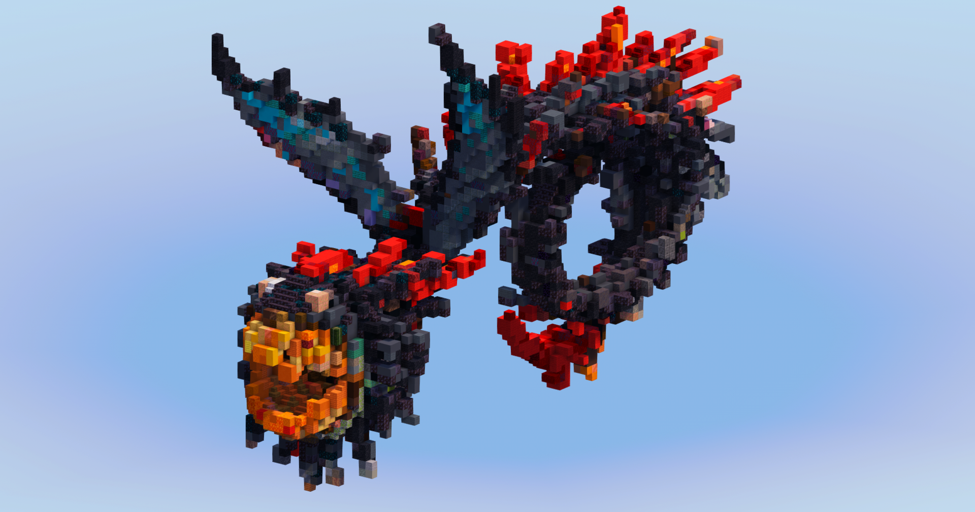 Whispering Death Dragon from How To Train Your Dragon — Minecraft Build by LeonisBuilds
