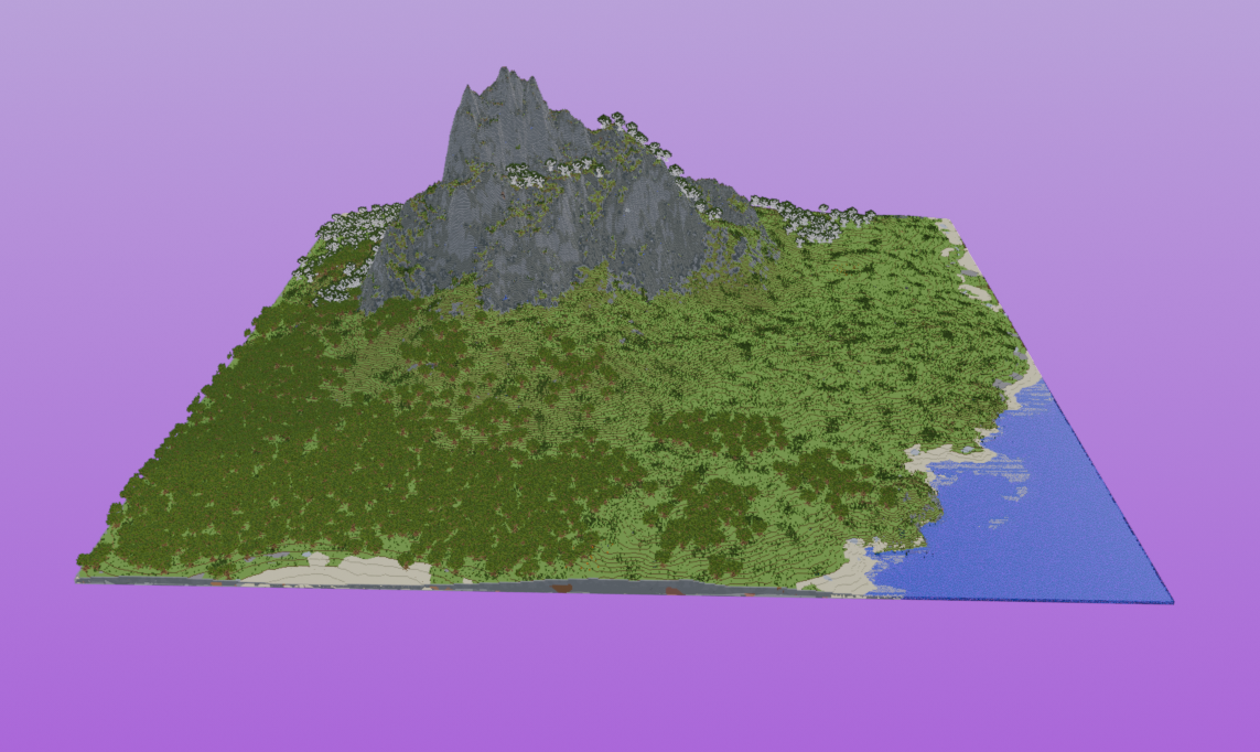 Custom Map - Forest, Birch Forest and Mountains — Minecraft Build by MellowHat (3)