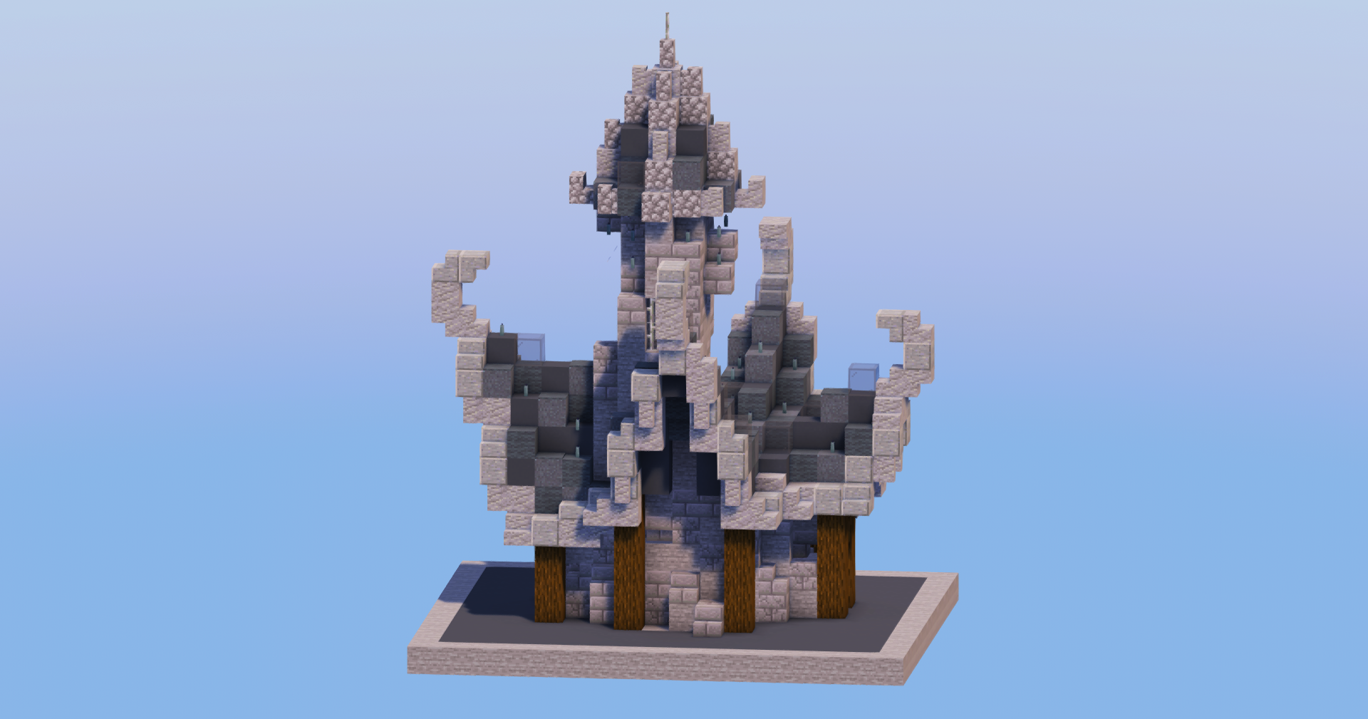 Dark Medieval Fantasy House 4 — Minecraft Build by LeonisBuilds