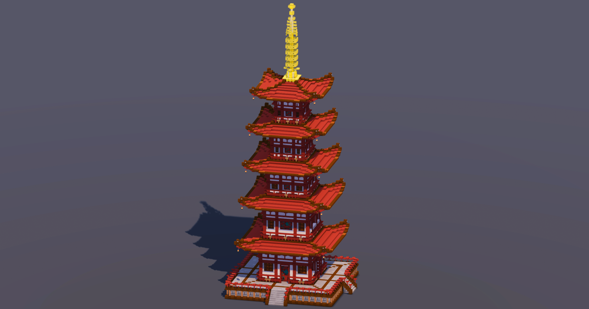 Red Japanese Pagoda