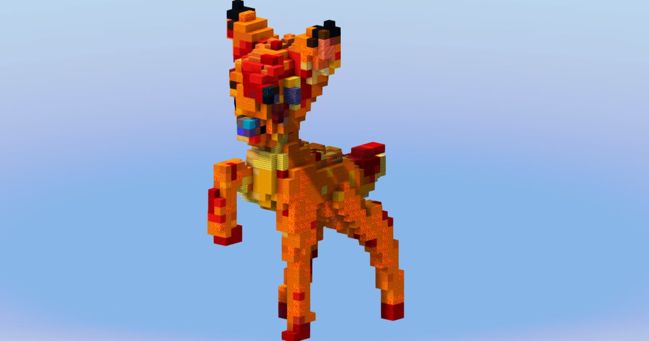 Bambi from Disney Bambi — Minecraft Build by LeonisBuilds