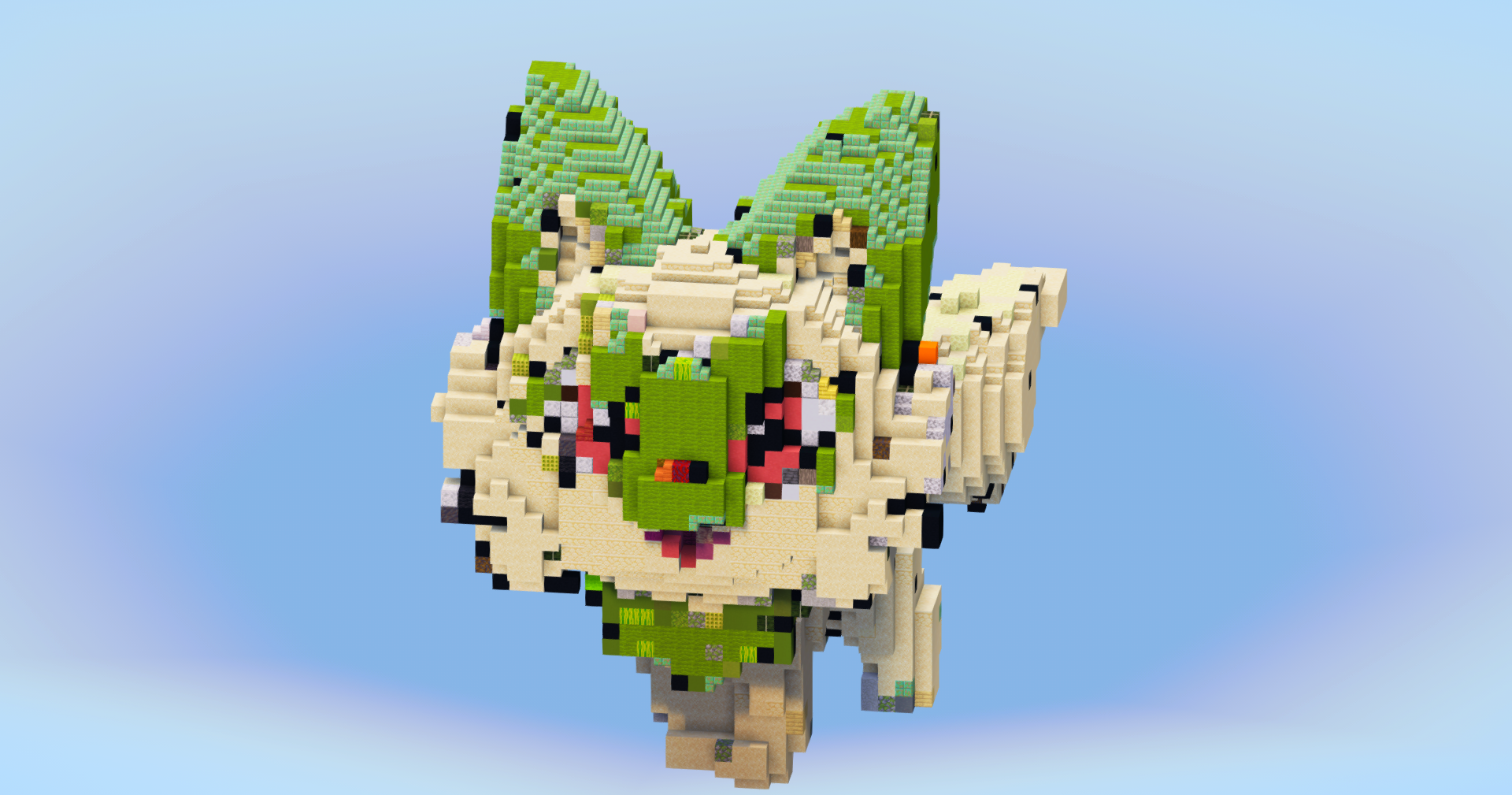 Sprigatito from Pokemon — Minecraft Build by LeonisBuilds (2)