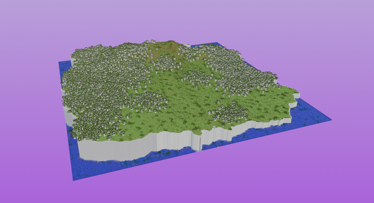 Custom Map - Cliff, Birch Forest — Minecraft Build by MellowHat (3)