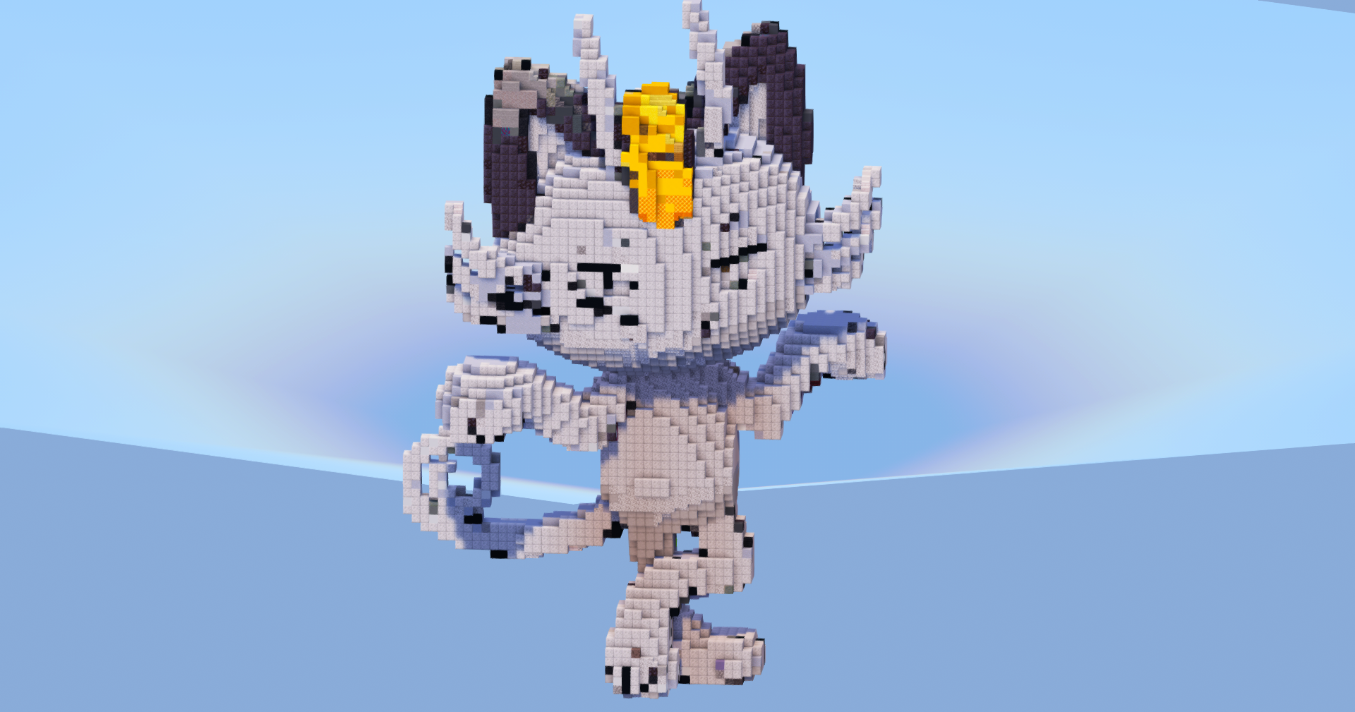 Alolan Meowth — Minecraft Build by LeonisBuilds