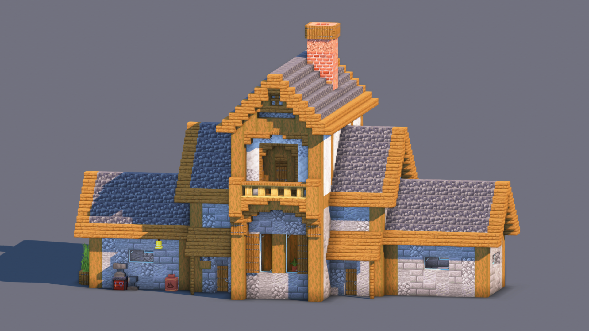 Medieval House – Fully Decorated Interior | Download — Minecraft Build by RaekonBuilds