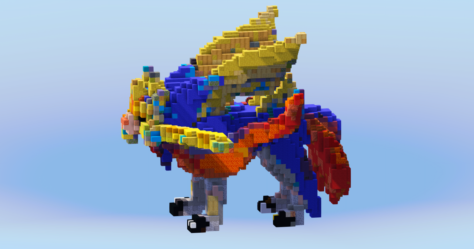 Zacian Crowned from Pokemon — Minecraft Build by LeonisBuilds