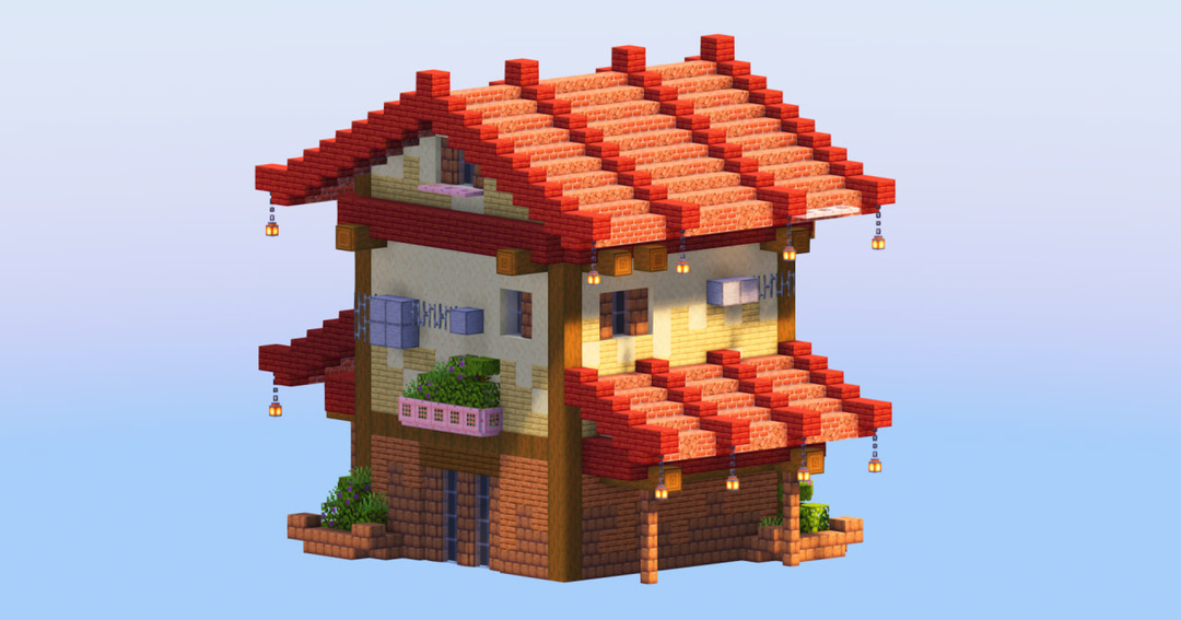 Red Japanese House 1