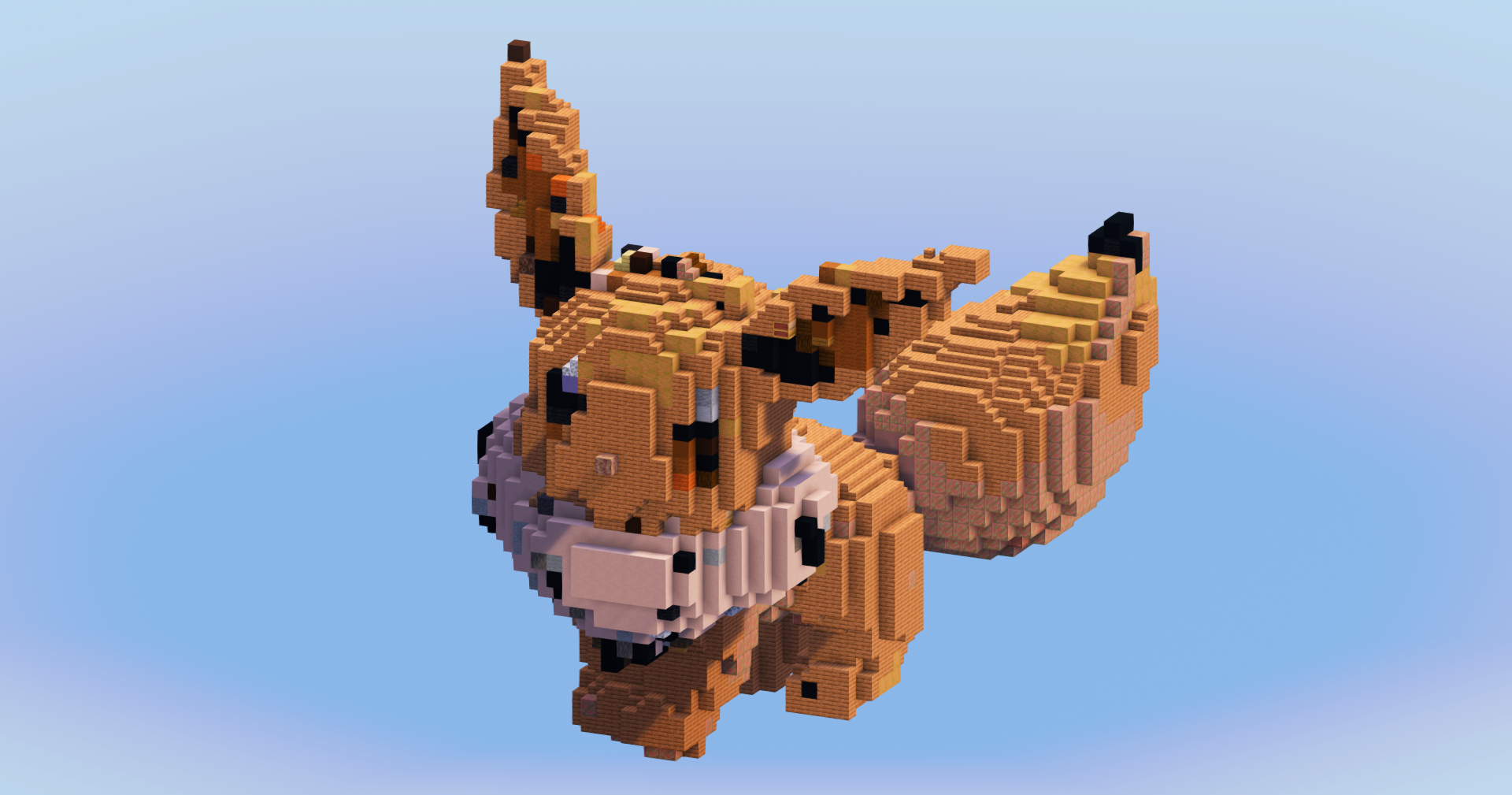 Eevee from Pokemon — Minecraft Build by LeonisBuilds