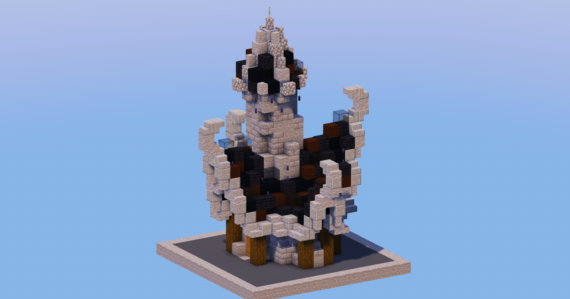 Black Medieval Fantasy House 1 — Minecraft Build by LeonisBuilds