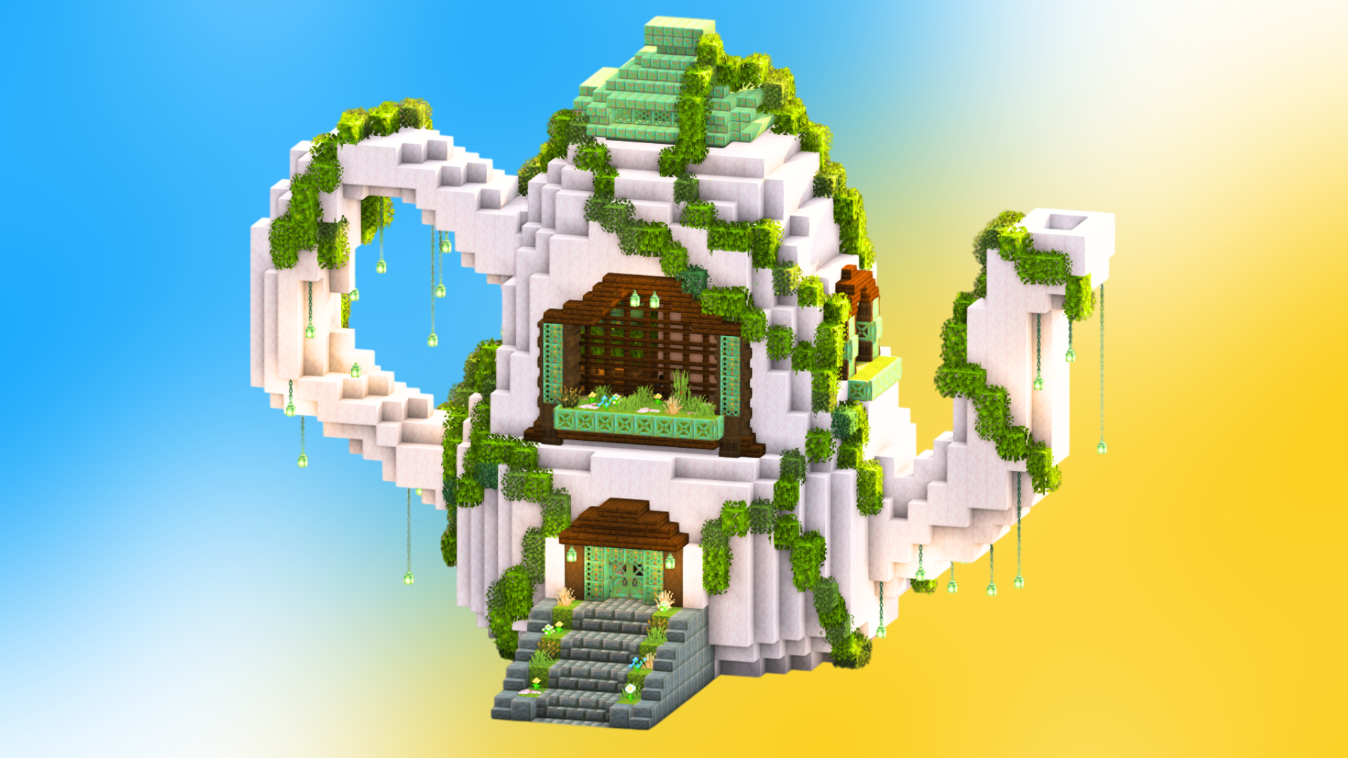 Natural Teapot House – Minecraft Fantasy Build — Minecraft Build by antocerati