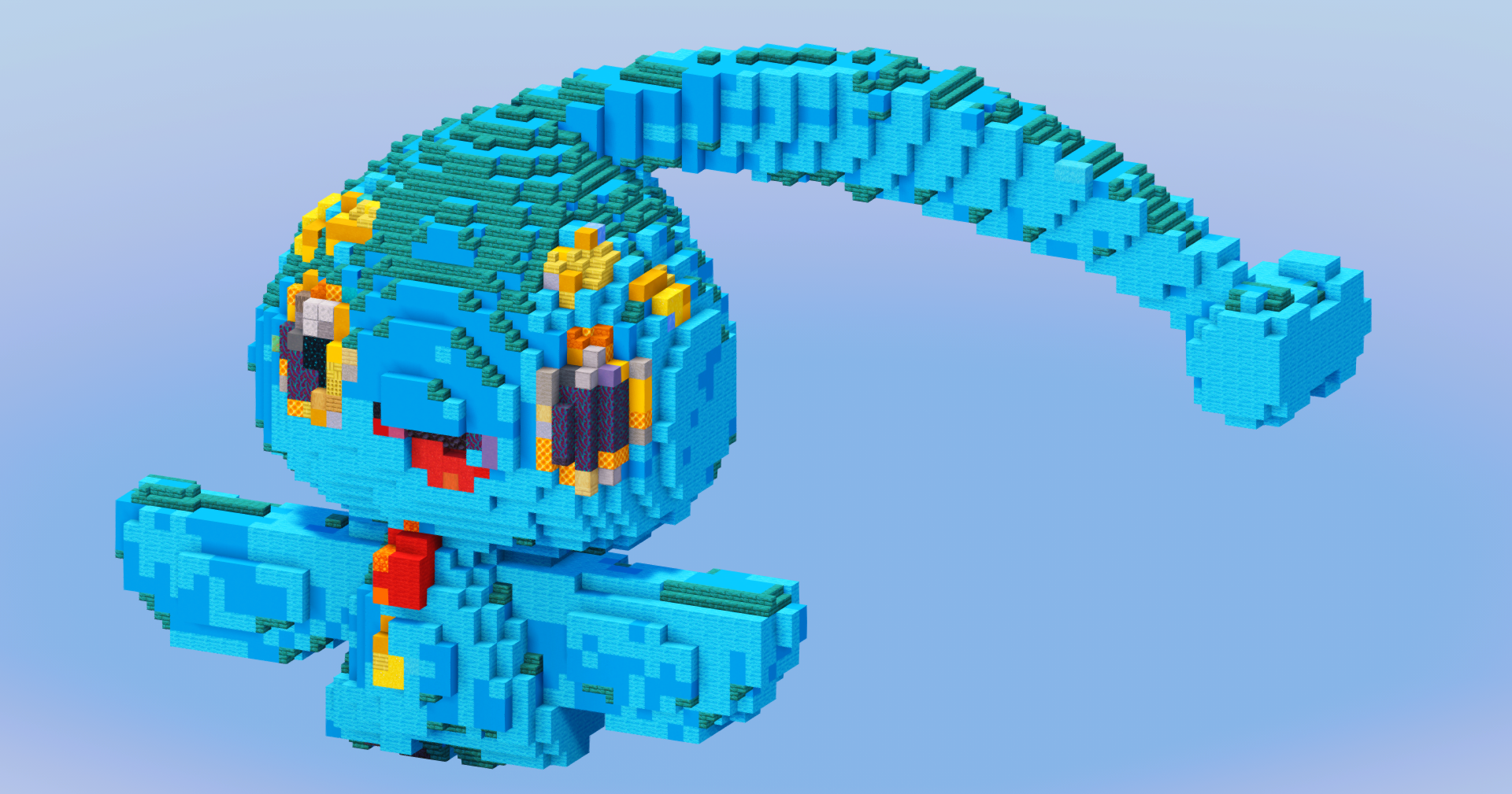 Manaphy from Pokemon — Minecraft Build by LeonisBuilds (2)