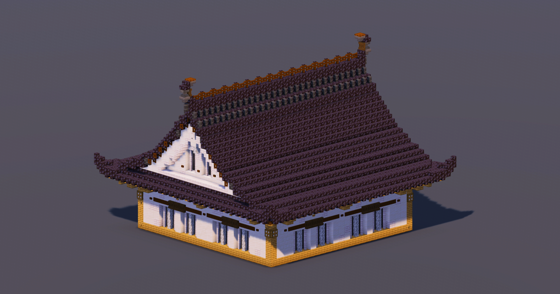 Small Japanese Castle Black — Minecraft Build by MellowHat (2)