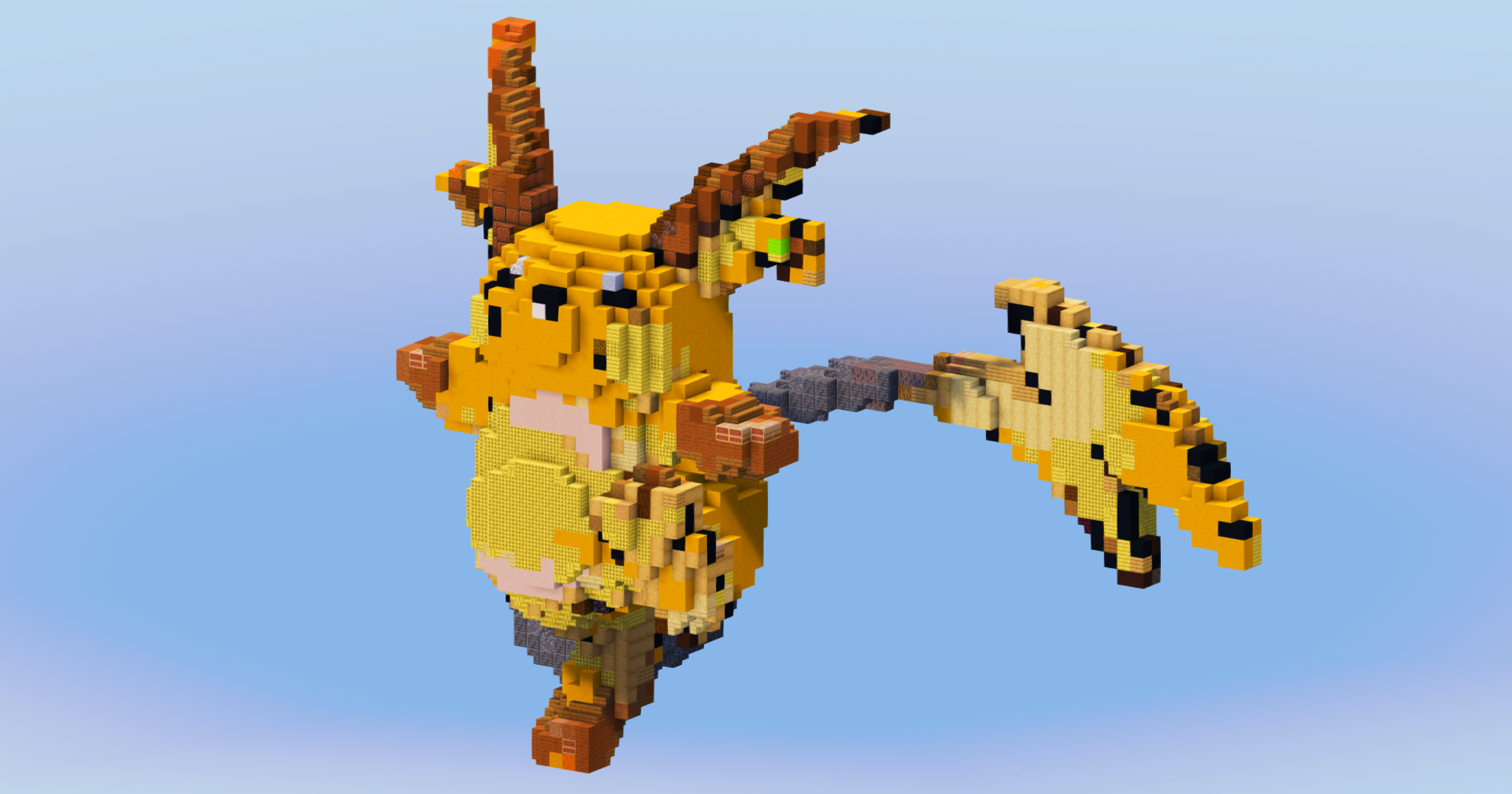 Raichu from Pokemon — Minecraft Build by LeonisBuilds (3)