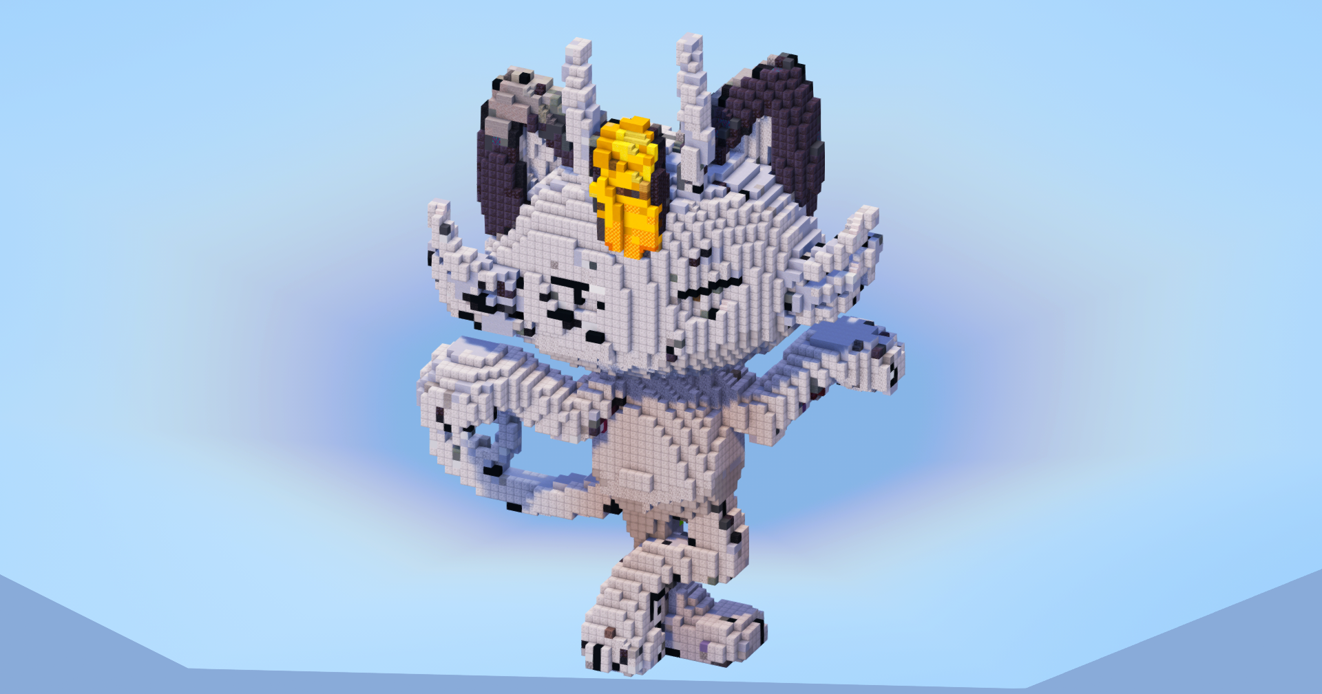 Alolan Meowth — Minecraft Build by LeonisBuilds (2)