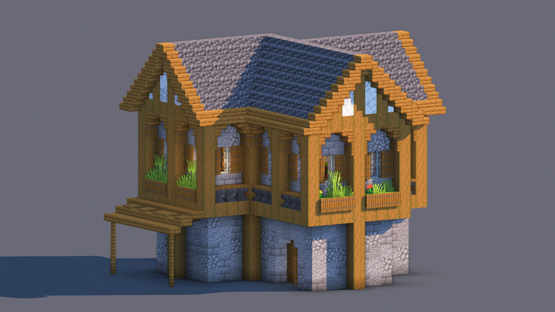 Medieval House – Fully Decorated Interior | Download — Minecraft Build by RaekonBuilds