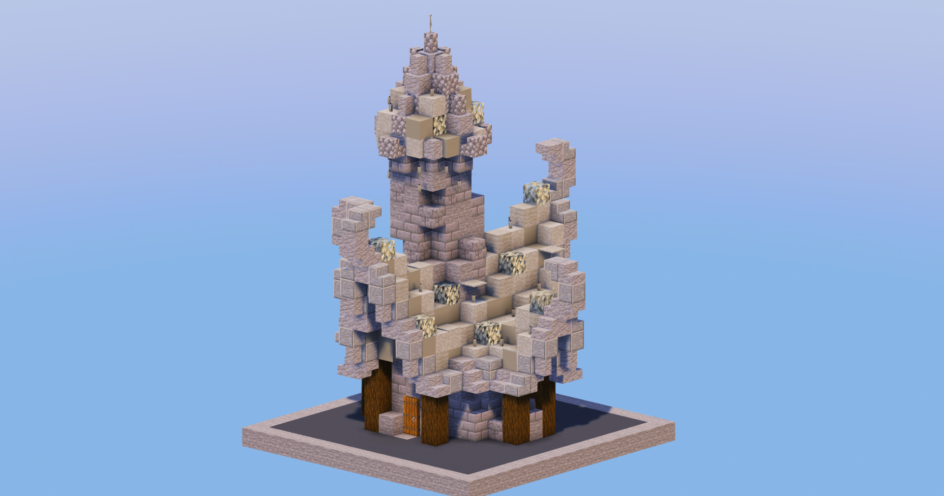 Light Gray Medieval Fantasy House 1 — Minecraft Build by LeonisBuilds (4)