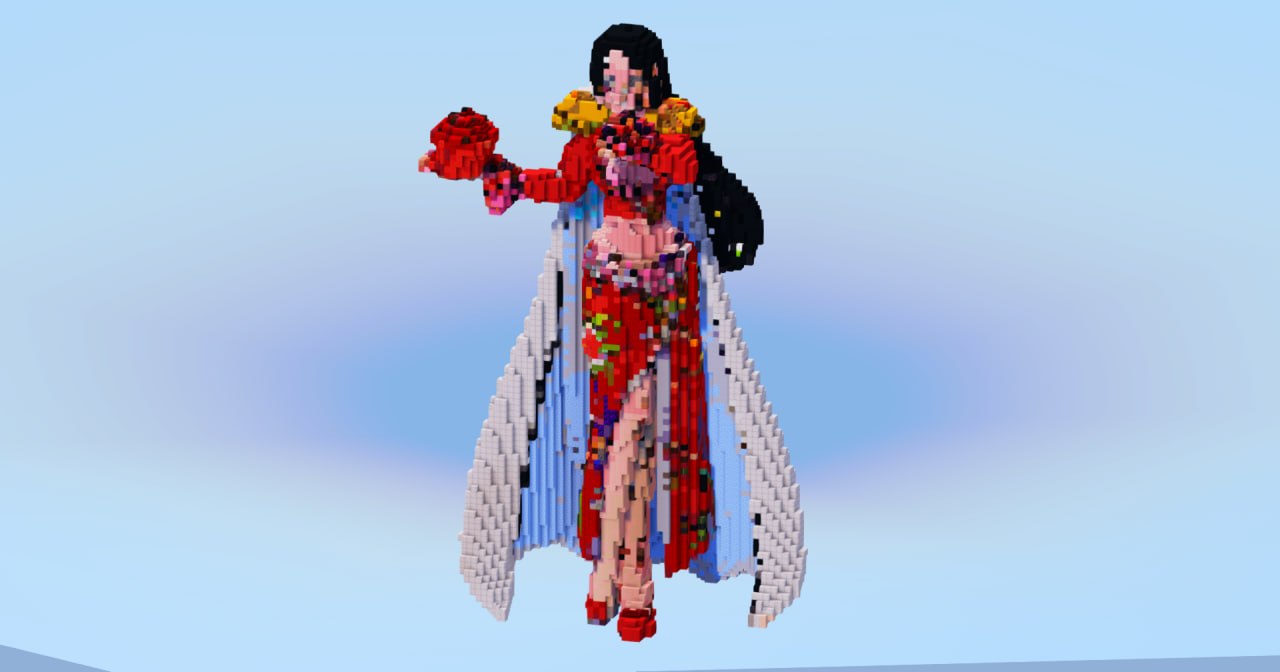 Boa Hancock — Minecraft Build by LeonisBuilds (2)
